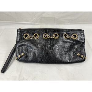 True Vintage 90's Ellemenno Black Purse 1990's Grunge Punk